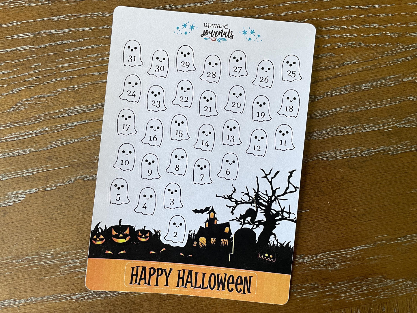 Halloween Countdown Stickers - Daily Count Down ~ Days Until Halloween