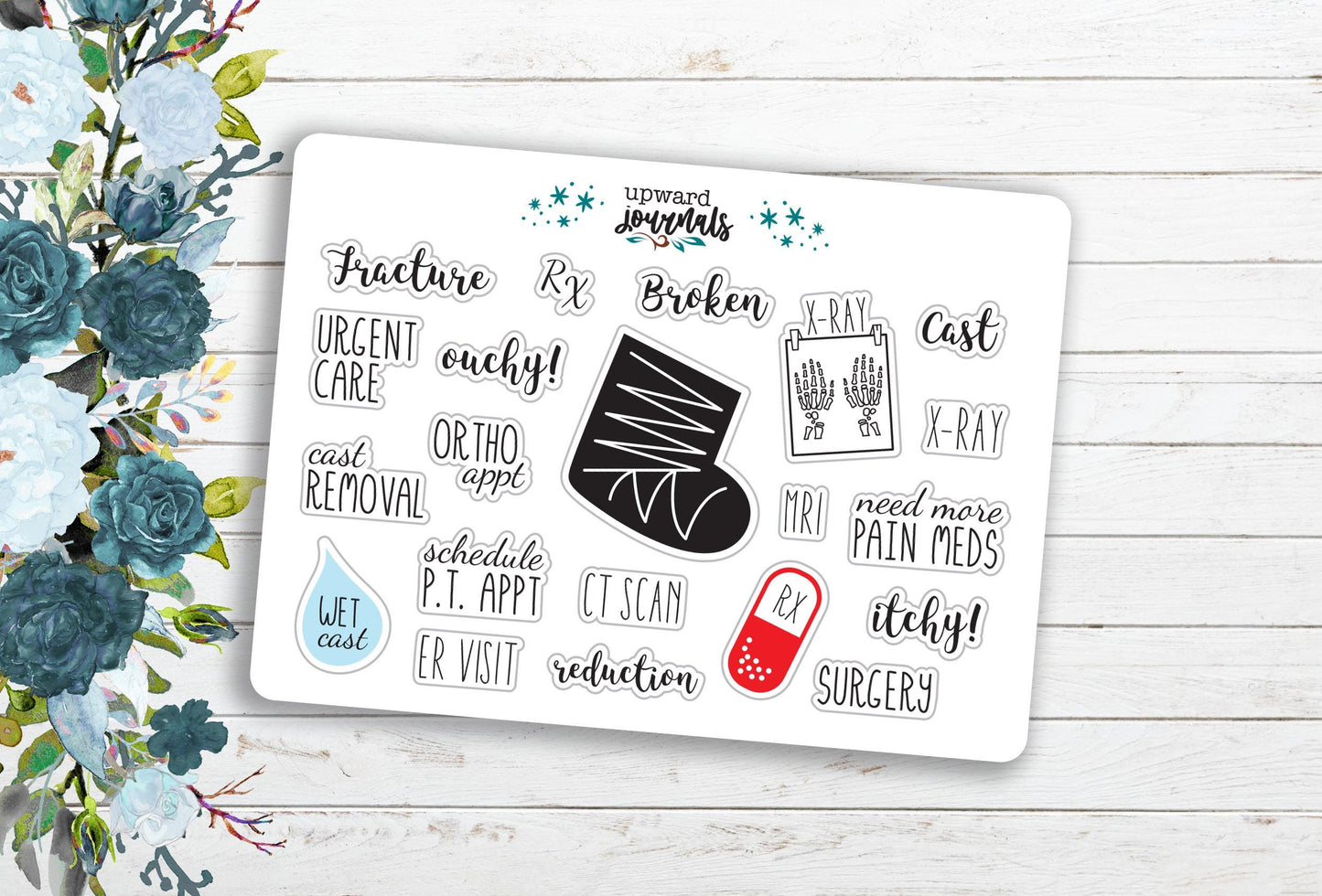 Broken Bones ~ Orthopaedic Fracture Recovery Planner Stickers