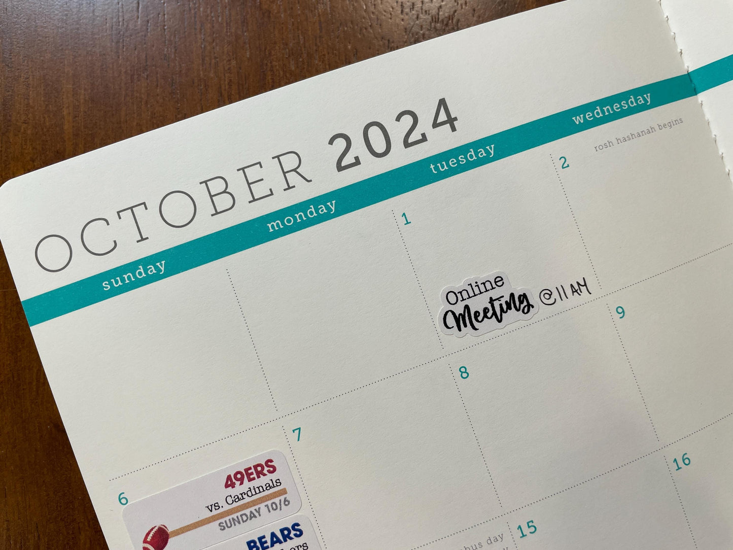 Online Meeting Planner Stickers (Virtual)