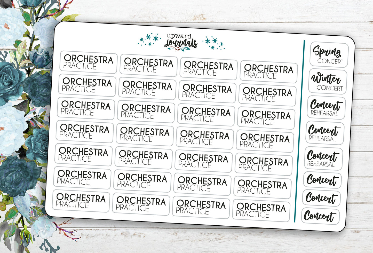 School Orchestra Practice ~ Planner Stickers