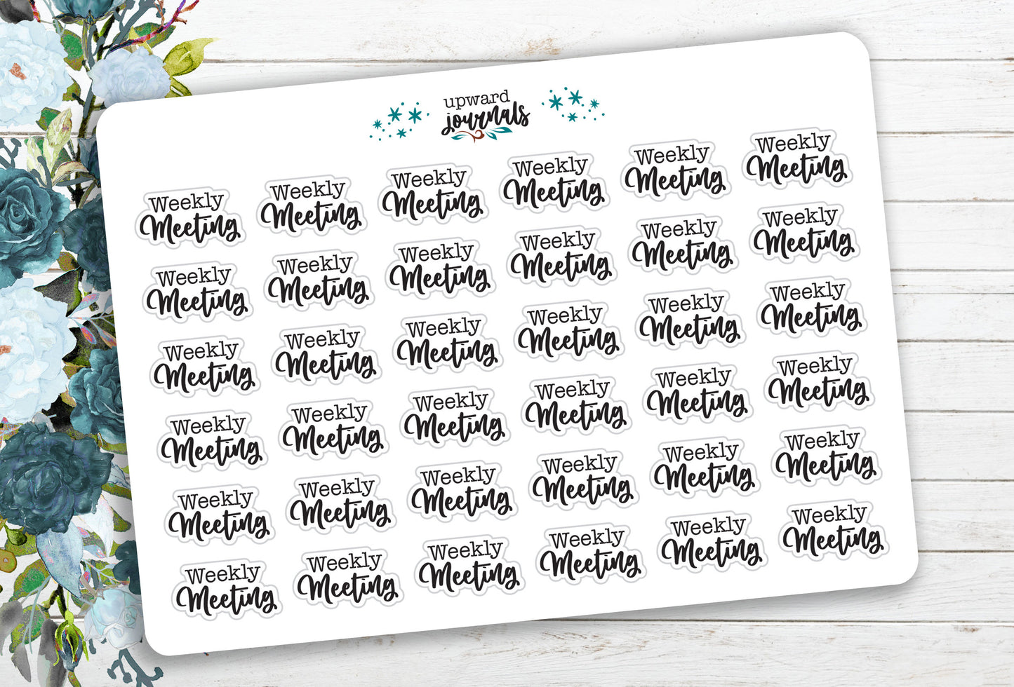 Weekly Meeting ~ Work Productivity Planner Stickers