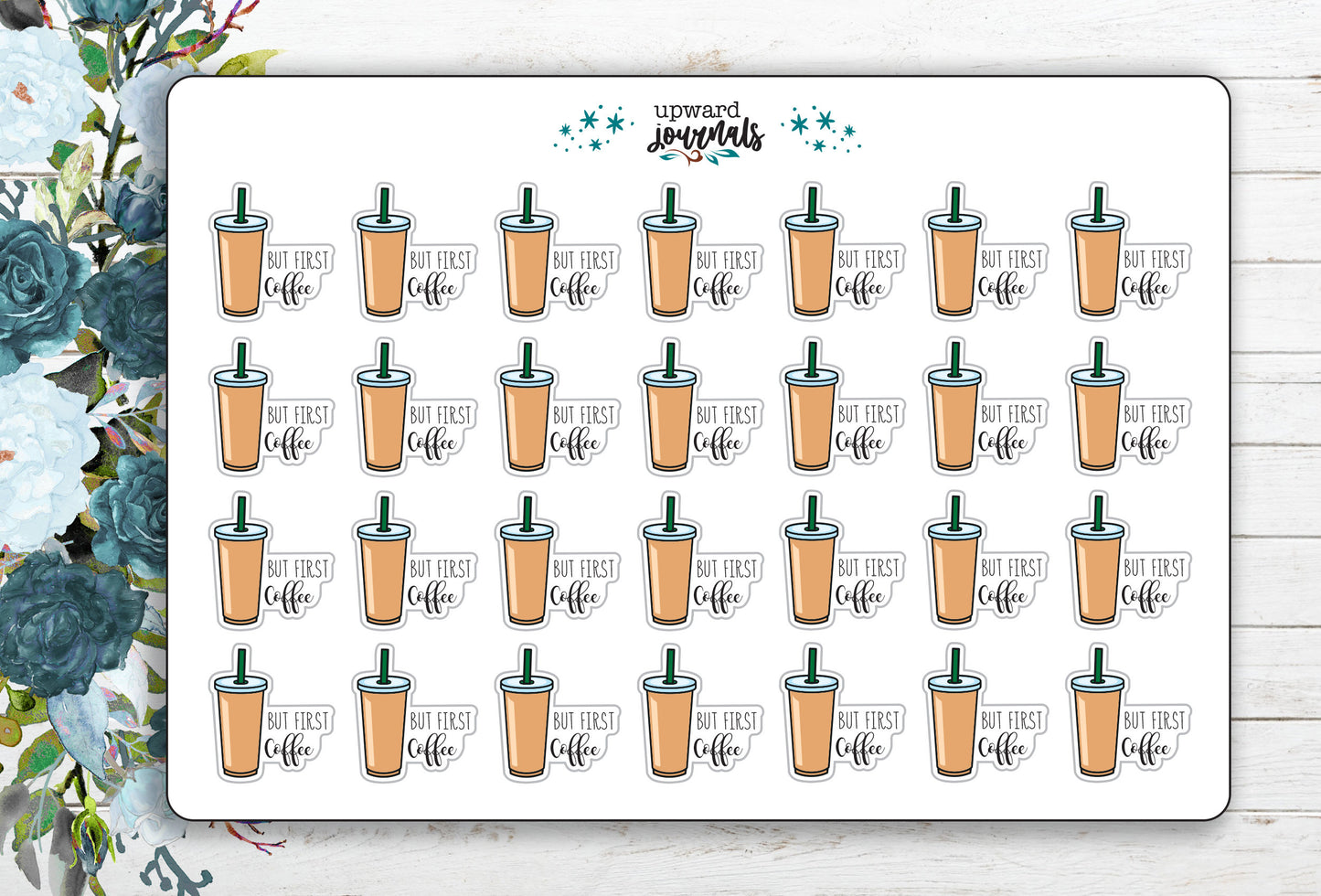 But First Coffee Planner Stickers