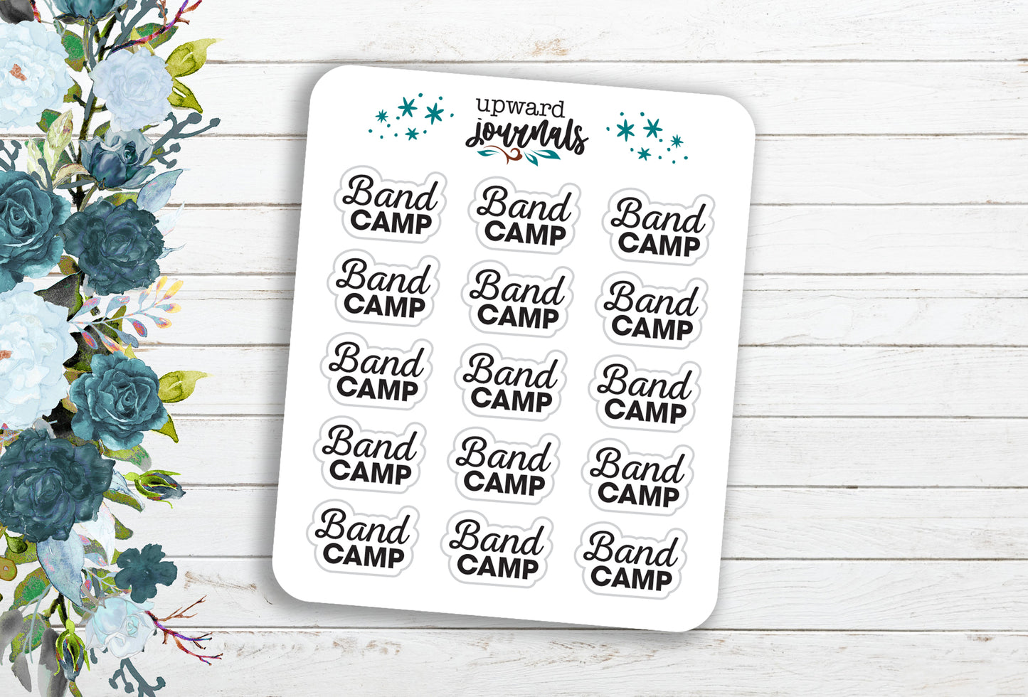 Band Camp Stickers for Planner Calendar (Mini Sheet)