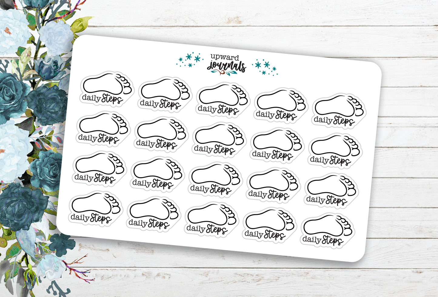 Daily Steps ~ Walking / Steps Tracker Planner Stickers