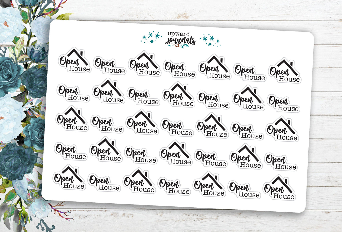 Open House ~ Real Estate Planner Stickers