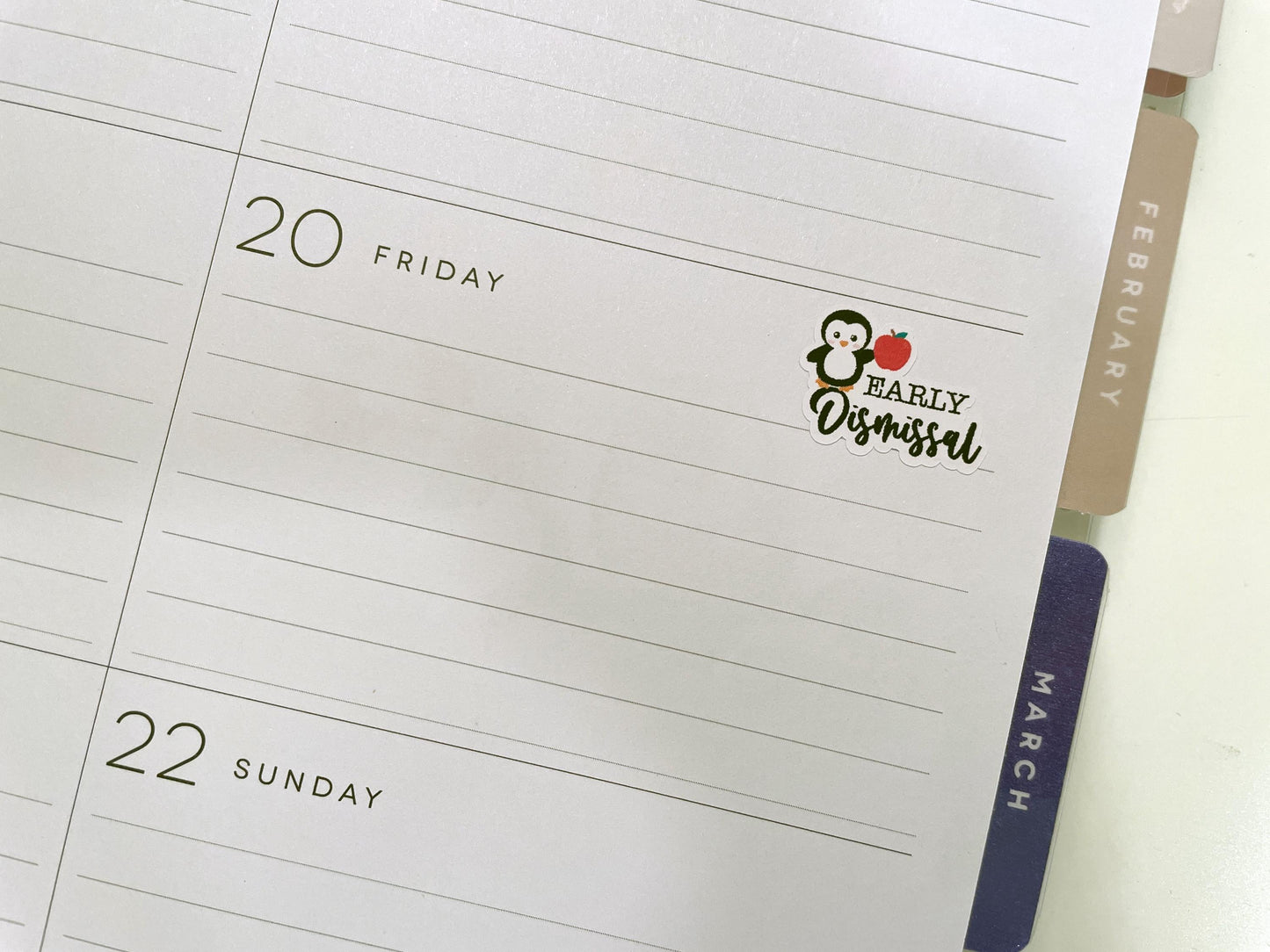 Back to School Whimsical Stickers ~ No School, Early Dismissal, Late Start, Snow Day