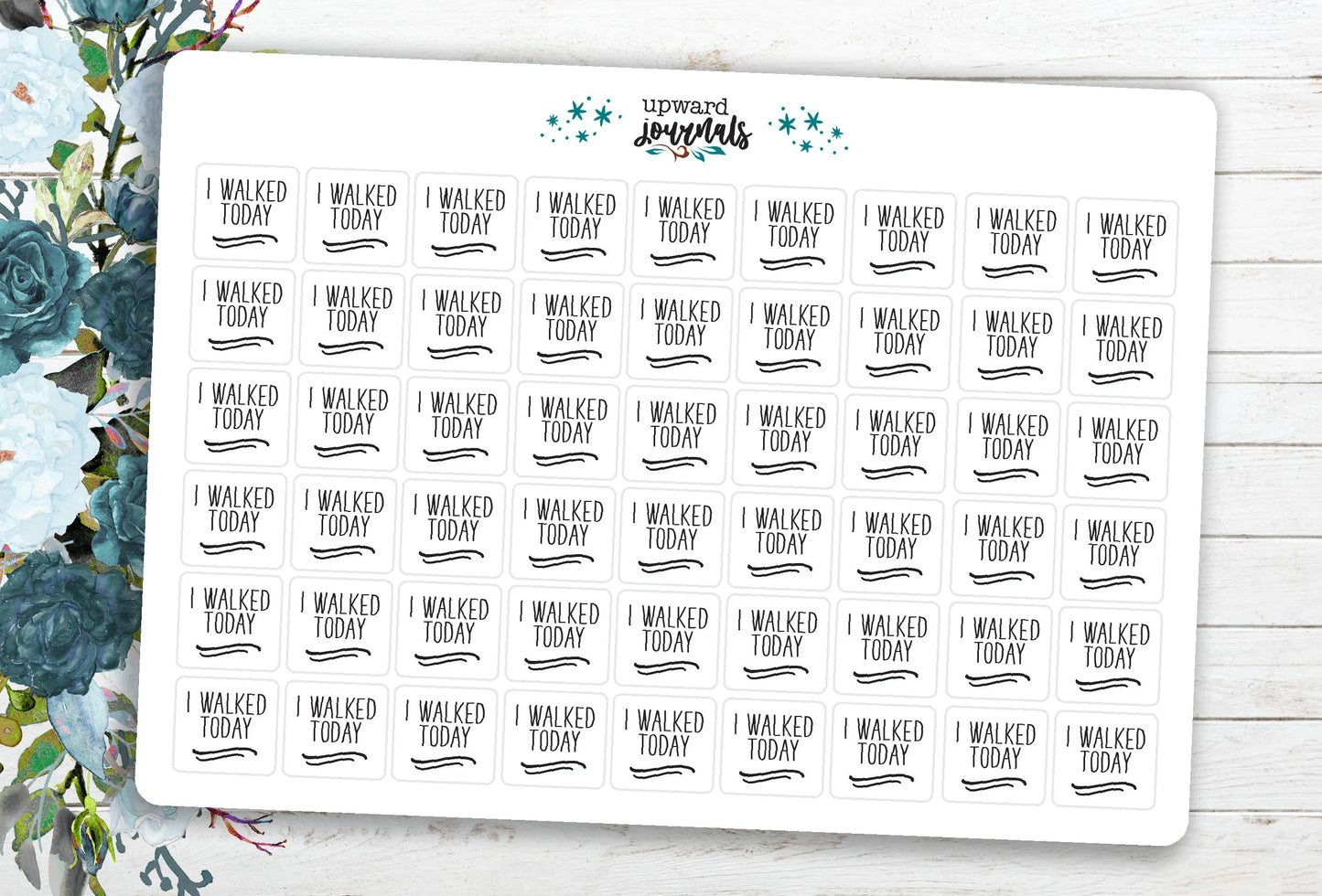 I Walked Today Planner/Calendar Stickers ~ Fitness & Habit Tracking