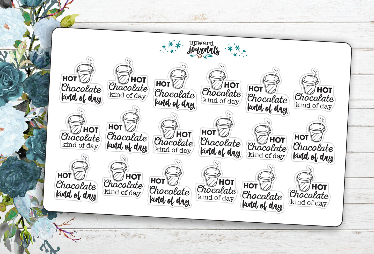Hot Chocolate Kind of Day Planner Stickers