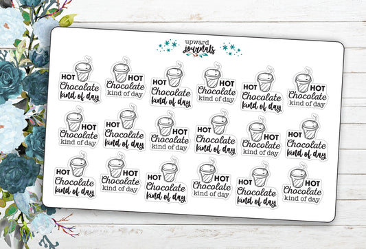 Hot Chocolate Kind of Day Planner Stickers