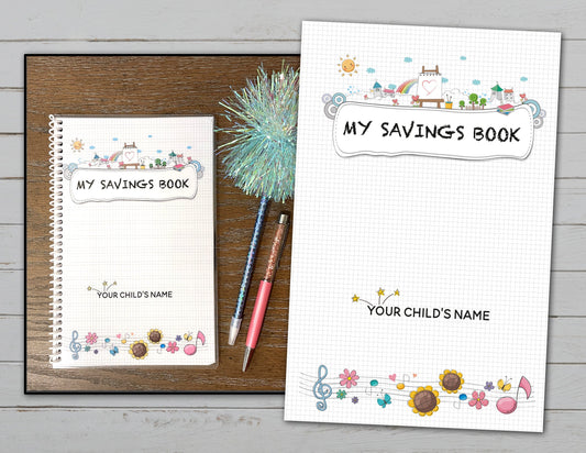 Kids Savings Goal Register & Tracking Journal (Printable PDF) ~ Children's Financial Educational