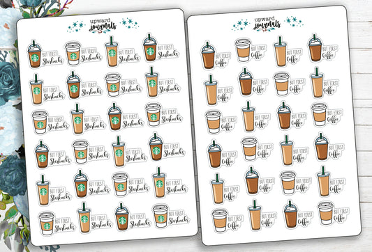 But First Coffee Planner Stickers