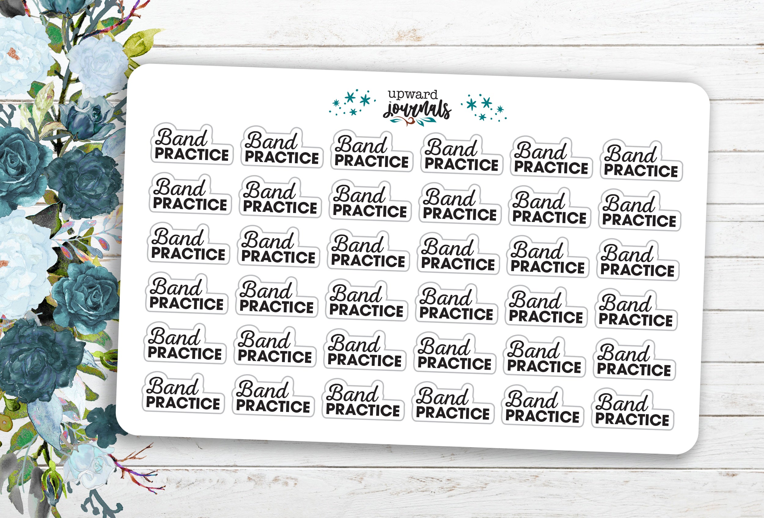 Band Practice | Band Rehearsal Planner Stickers – Upward Journals