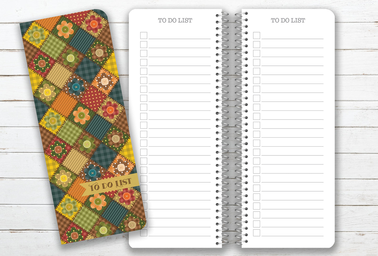Checklist Notebook - To-Do, Grocery List, Errands, Shopping List, Custom - 3.5" x 9"