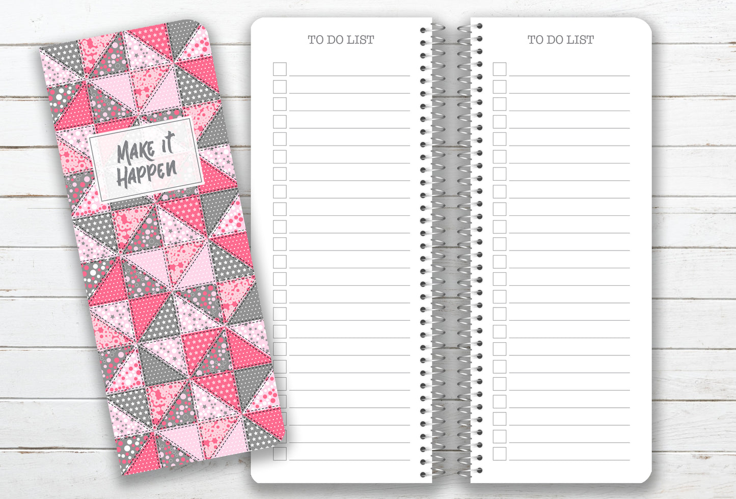 Checklist Notebook - To-Do, Grocery List, Errands, Shopping List, Custom - 3.5" x 9"