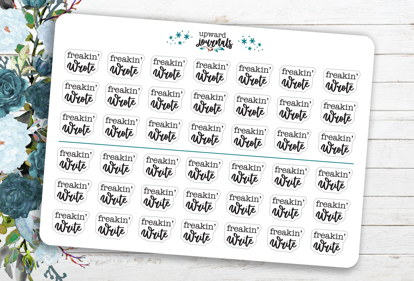 Freakin' Wrote/Freakin' Write Planner Stickers ~ Author, Writer