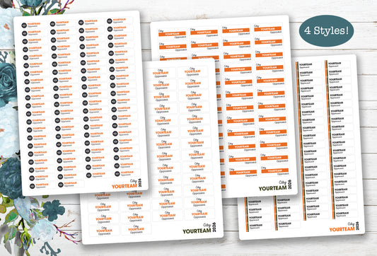 Ice Hockey 2024-2025 Schedule (Choose Team) Stickers ~ Regular Season