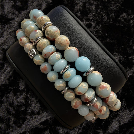 The Lucia Collection :: Carolina Blue Sea Sediment Jasper