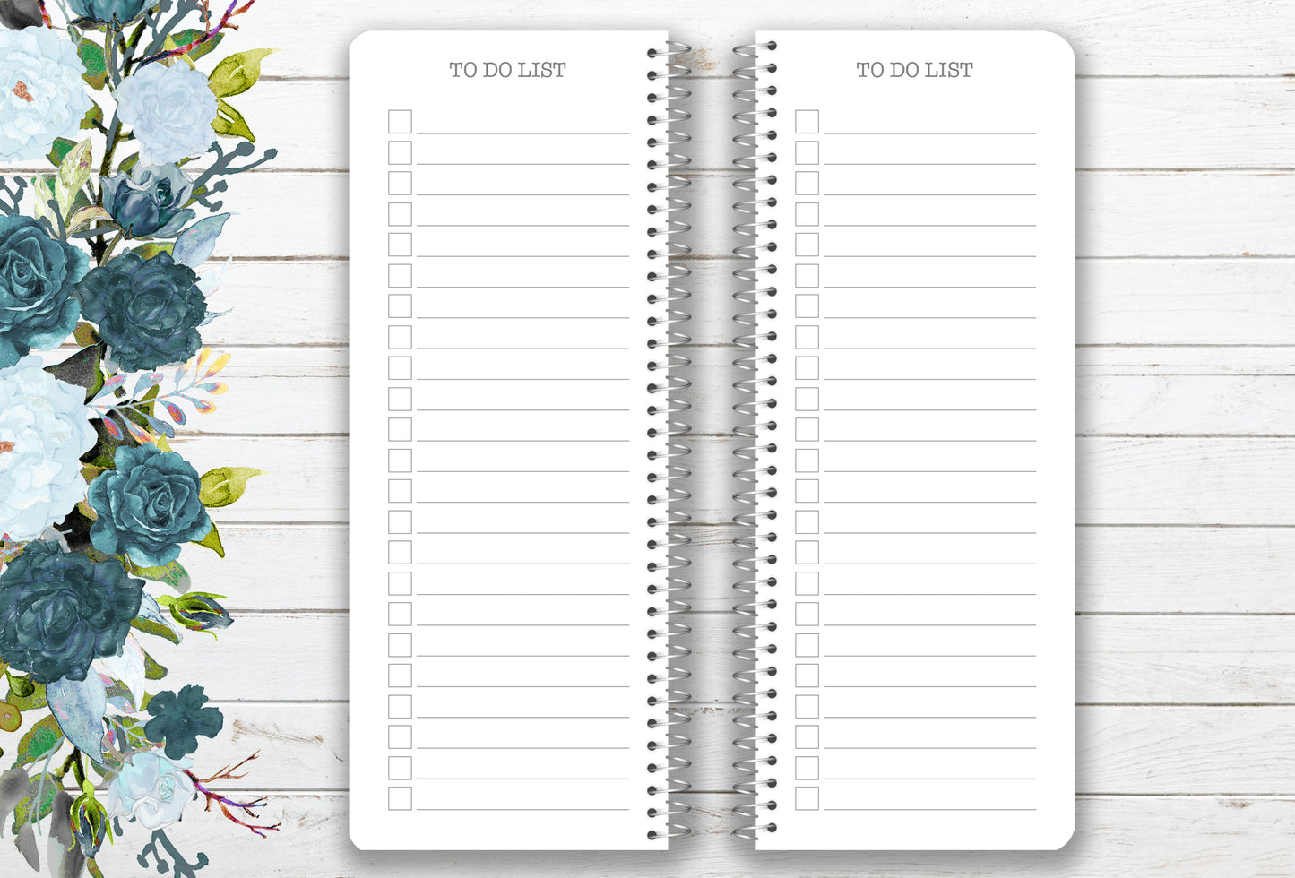 Checklist Notebook - To-Do, Grocery List, Errands, Shopping List, Custom - 3.5" x 9"