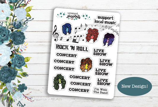 Concert (Live Music Show) ~ Planner Stickers