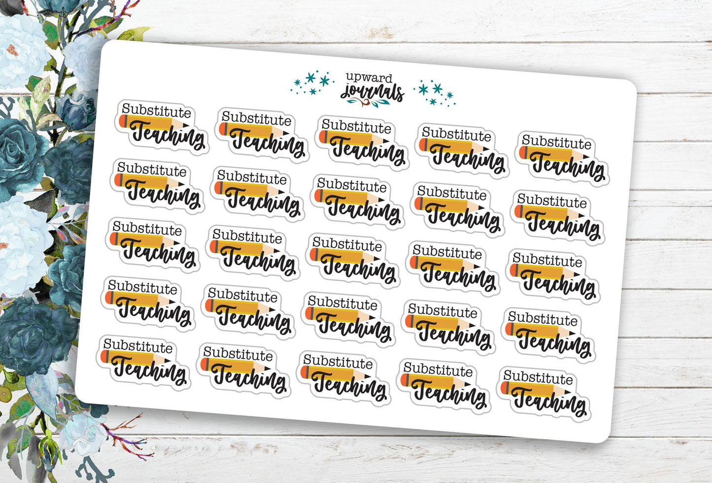Substitute Teaching Planner Stickers
