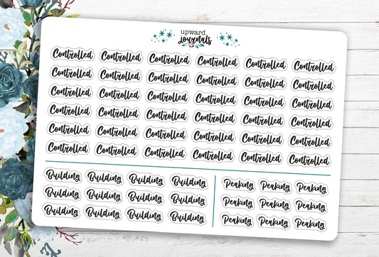 Bipolar Tracking Planner Stickers ~ Mental Health Tracking