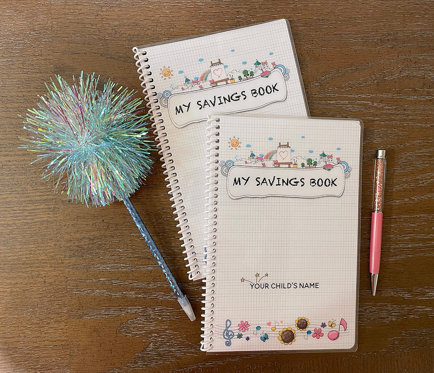Kids Savings Goal Register & Tracking Journal (Printable PDF) ~ Children's Financial Educational