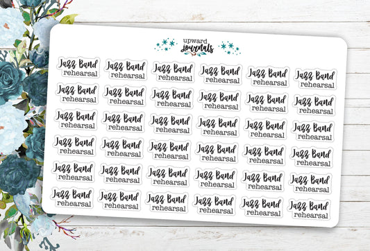 Jazz Band Rehearsal / Practice ~ Planner Stickers