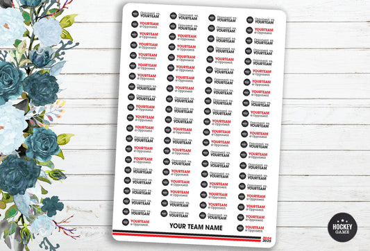 Ice Hockey 2024-2025 Schedule (Choose Team) Stickers ~ Regular Season