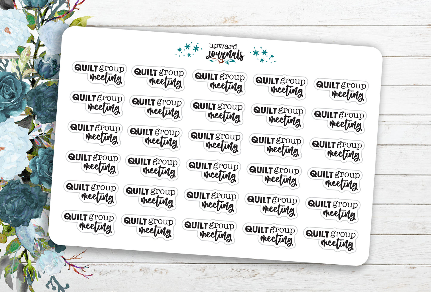 Quilt Group | Quilting Guild Meeting Stickers