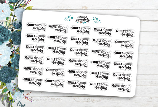 Quilt Group | Quilting Guild Meeting Stickers